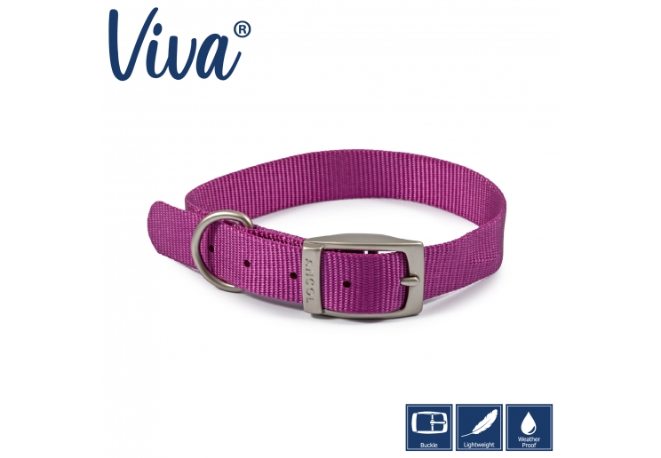 Viva Collar Purple 39-48cm Size 5