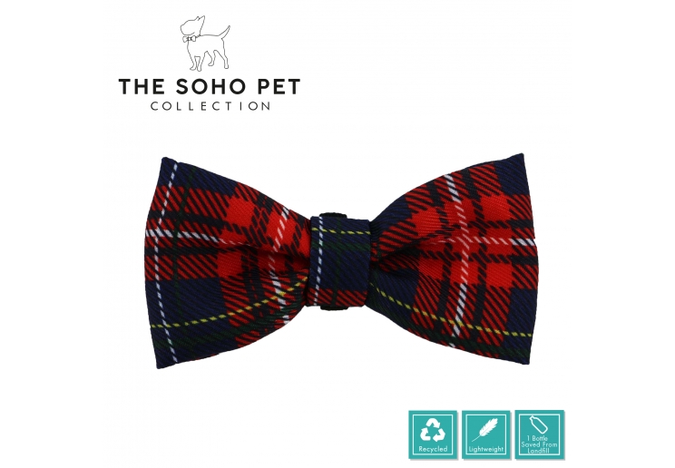 Tartan/Star Patterned Bow Tie (2 per pack)