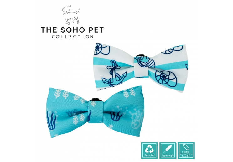 Soho Nautical/Coral Bow Tie (2 per pack)