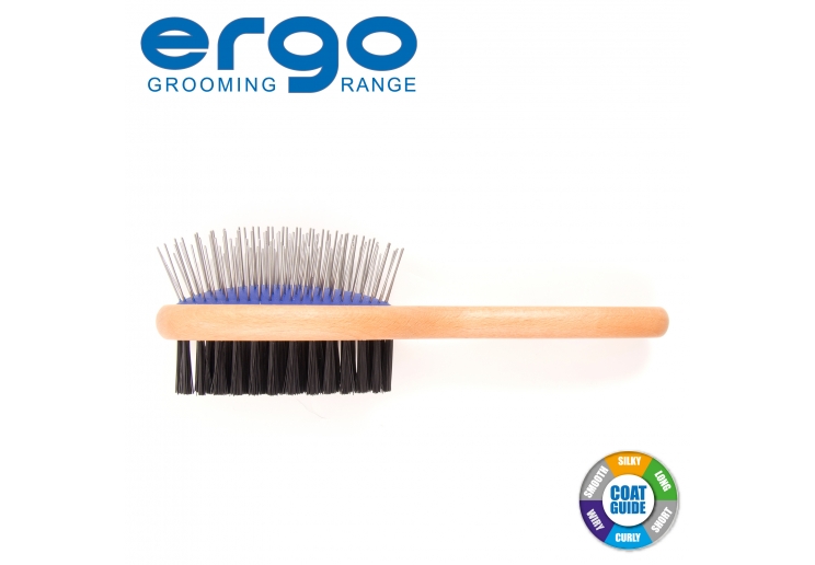 Wood Handle Double Sided Brush S