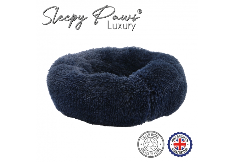 Super Plush Donut Bed 50cm Navy