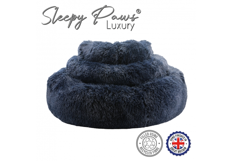 Super Plush Donut Bed 50cm Navy