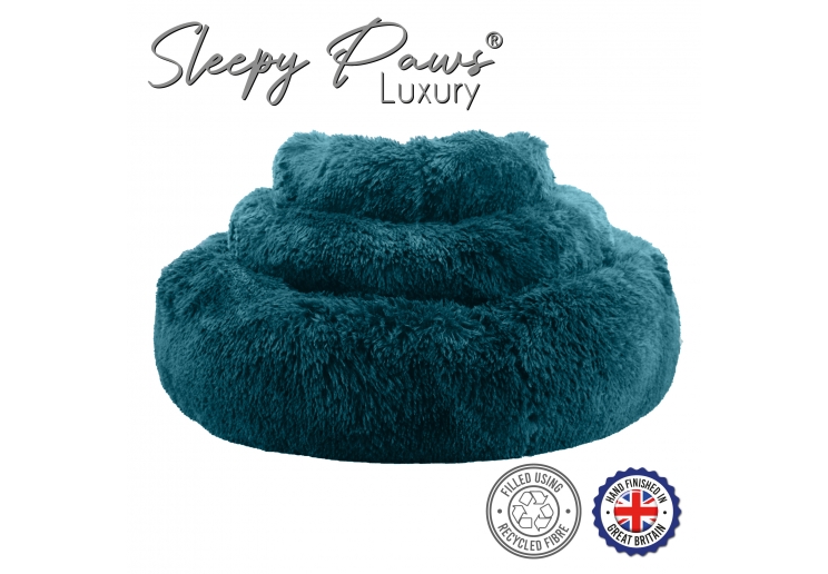 Super Plush Donut Bed 50cm Teal