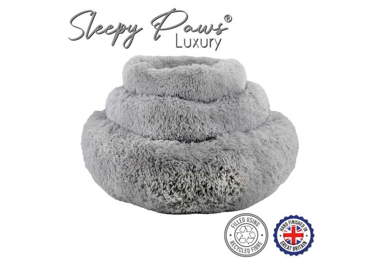 Super Plush Donut Bed 50cm Slate Grey