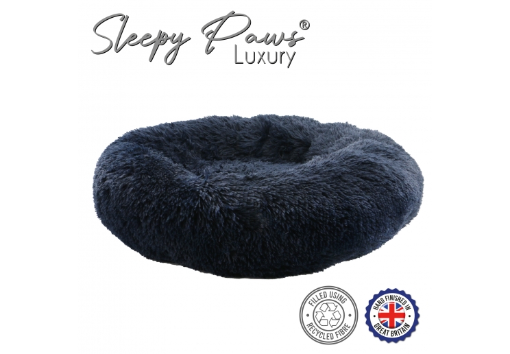 Super Plush Donut Bed 70cm Navy