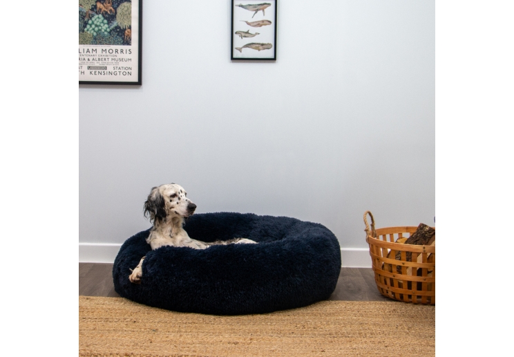 Super Plush Donut Bed 70cm Navy