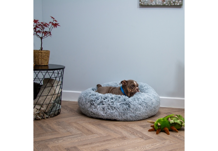 Super Plush Donut Bed 70cm Slate Grey