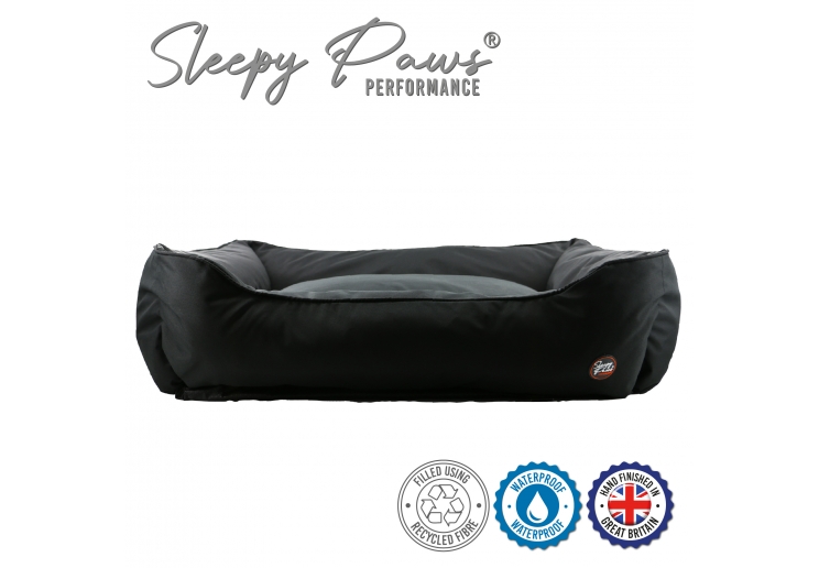 Waterproof Bed Black L 78x90cm