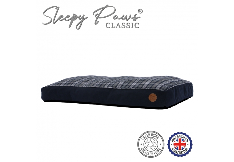 Blue And Grey Tartan Mattress 100 x 70 cm