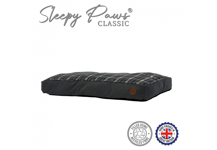 Black And Grey Tartan Mattress 100 x 70cm