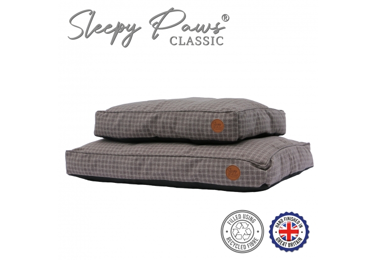 Grey Check Mattress 75 x 60cm