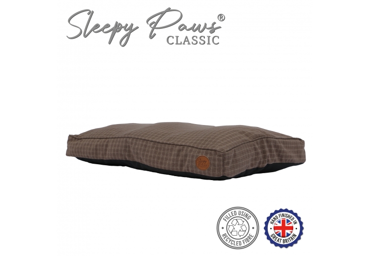 Brown Check Mattress 100 x 70cm