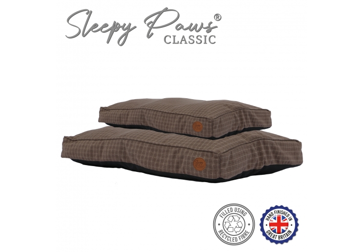 Brown Check Mattress 100 x 70cm