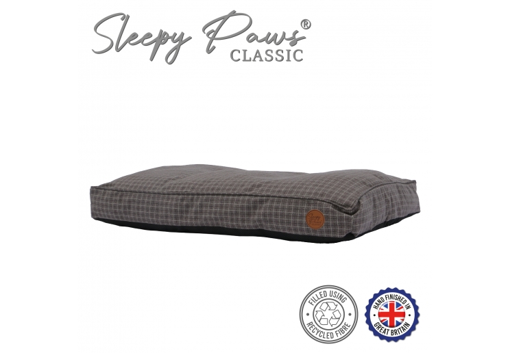 Grey Check Mattress 100 x 70cm