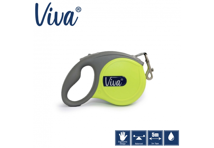 Viva Retractable 5m Lead Lime M