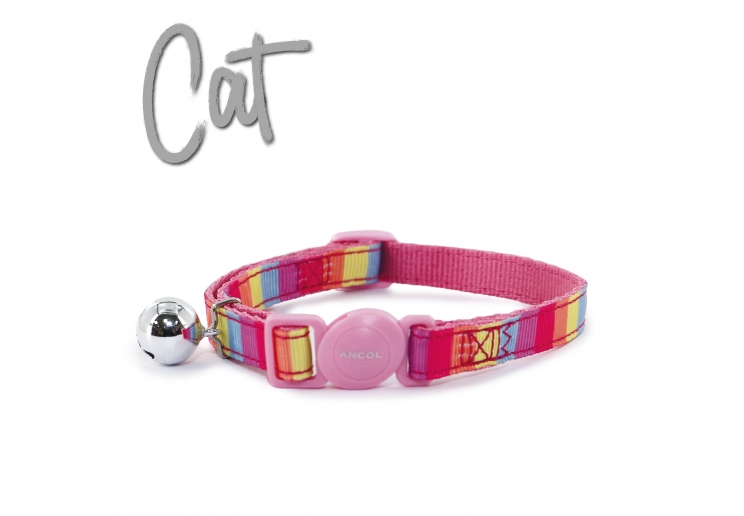 Pink Rainbow Cat Collars