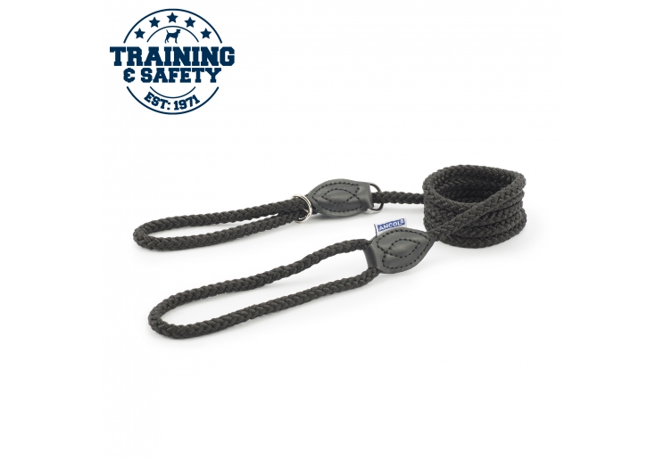 Rope Slip & Control Lead Black 1.5mx8mm