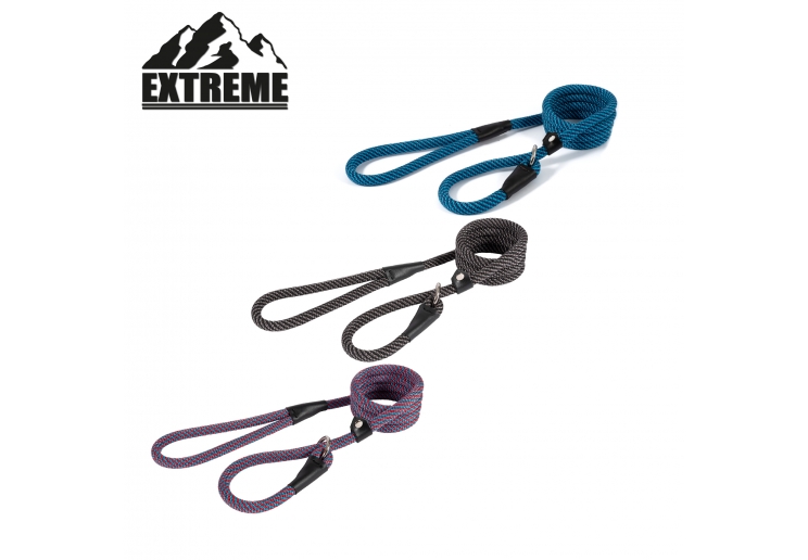 Extreme Rope Slip Lead Black/Grey 1.5mx12mm