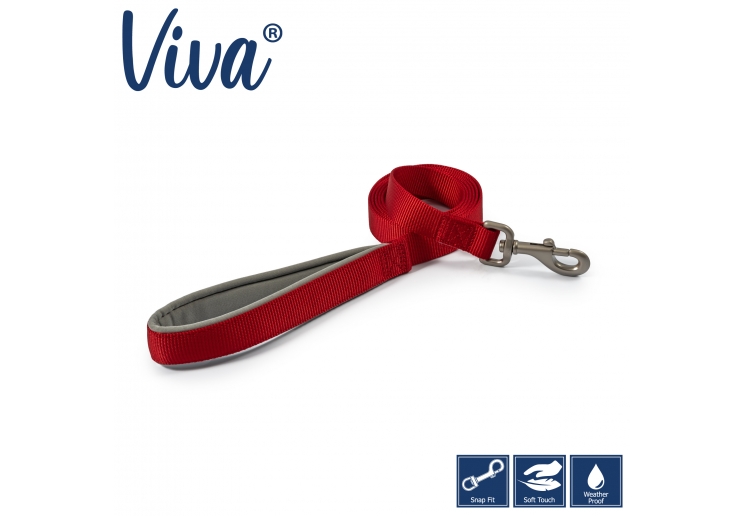 Viva Padded Lead Red 1.8mx25mm