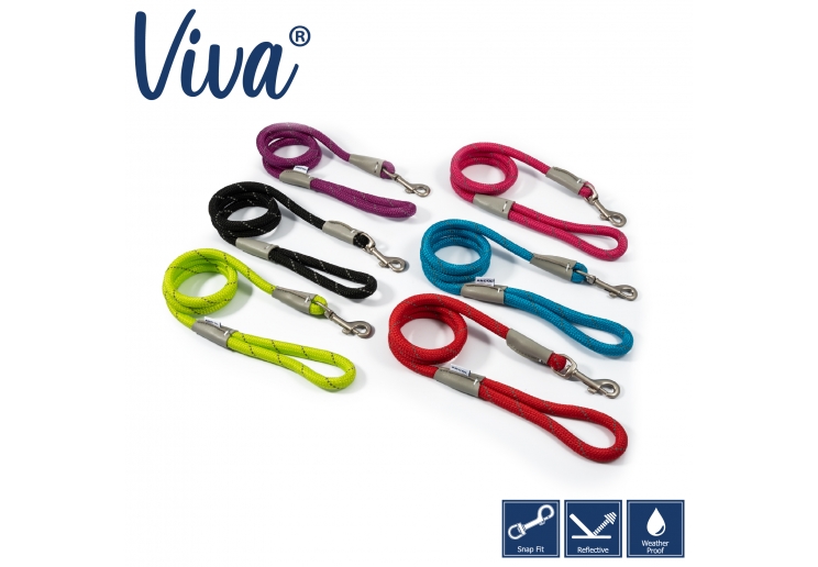 Viva Rope Lead Reflective Black 1.07mx10mm