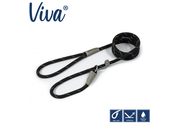 Viva Rope Slip Reflective Black 1.5mx8mm