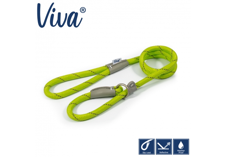 Viva Rope Slip Reflective Lime 1.2mx12mm