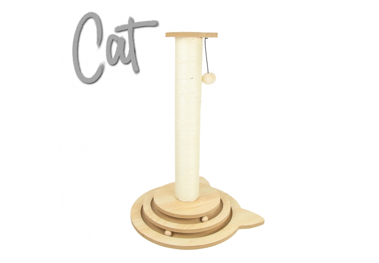 Cat Shape Enrichment Scratcher