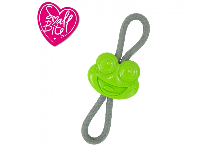 Small Bite Frog Teether Tugger